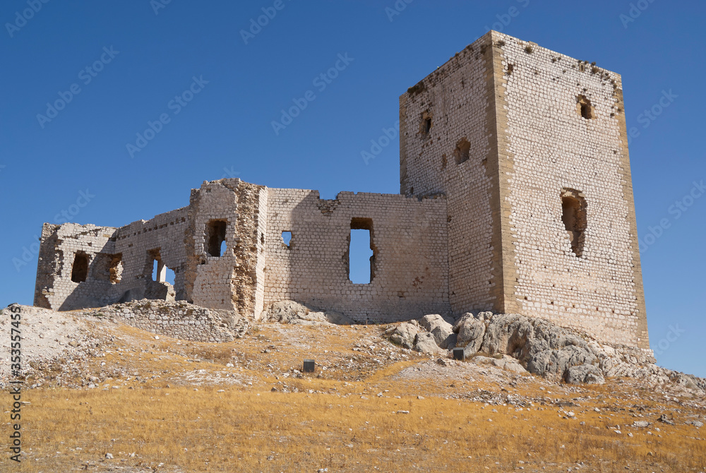 ruins of the star castle in Teba, Malaga, Spain