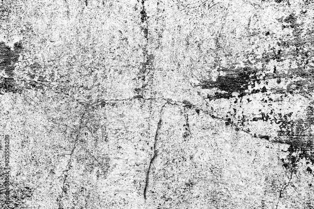 Obraz premium Texture of a concrete wall with cracks and scratches which can be used as a background