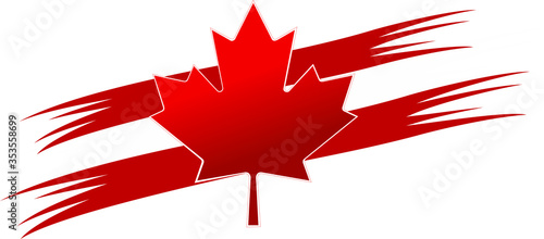 National sigh of Canada – Red Maple Leaf.