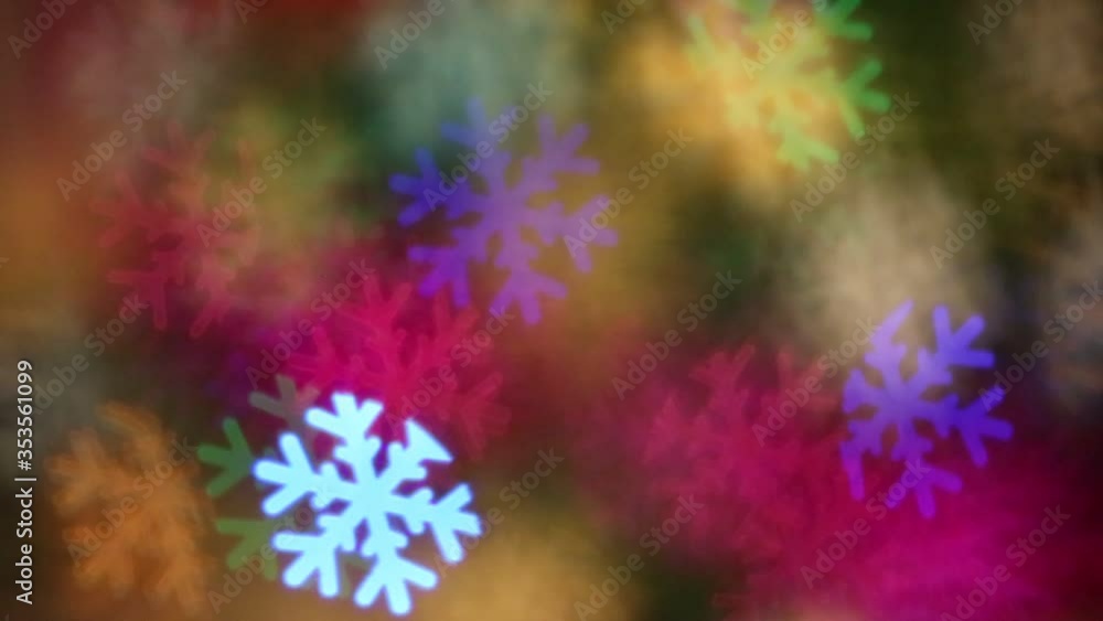Abstract snow flakes shape bokeh blur background Abstract snow flakes shape bokeh blur background