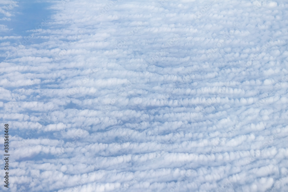 Aerial view of beautiful cloudscape on blue sky background. Aerial view of beautiful cloudscape on blue sky background.