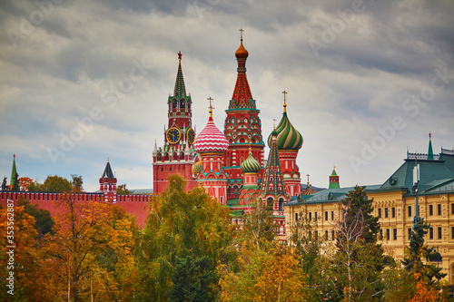 Scenic view of Kremlin in Moscow, Russia