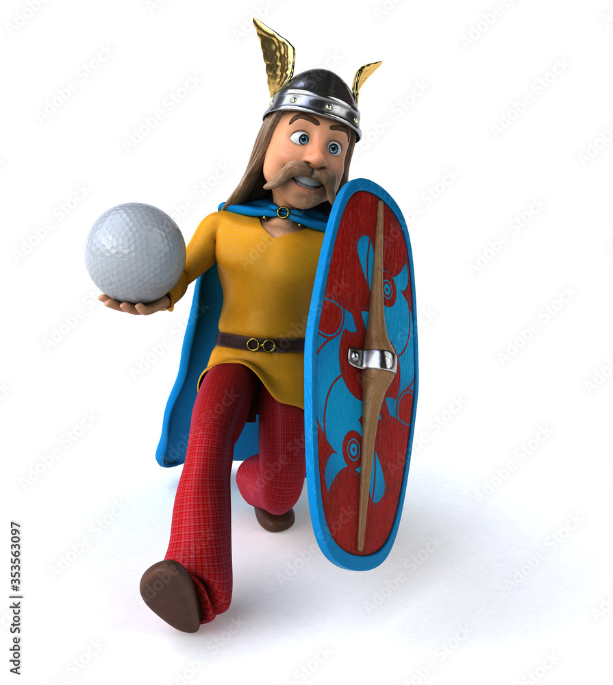 Fun gaulois - 3D Illustration