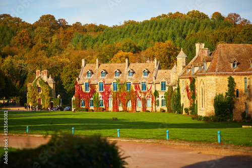 View of Abbaye des Vaux-de-Cernay, France