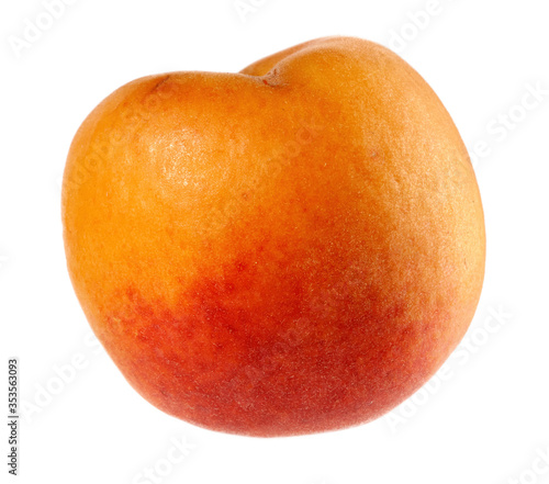 Apricot isolated on a white background. Clipping path.