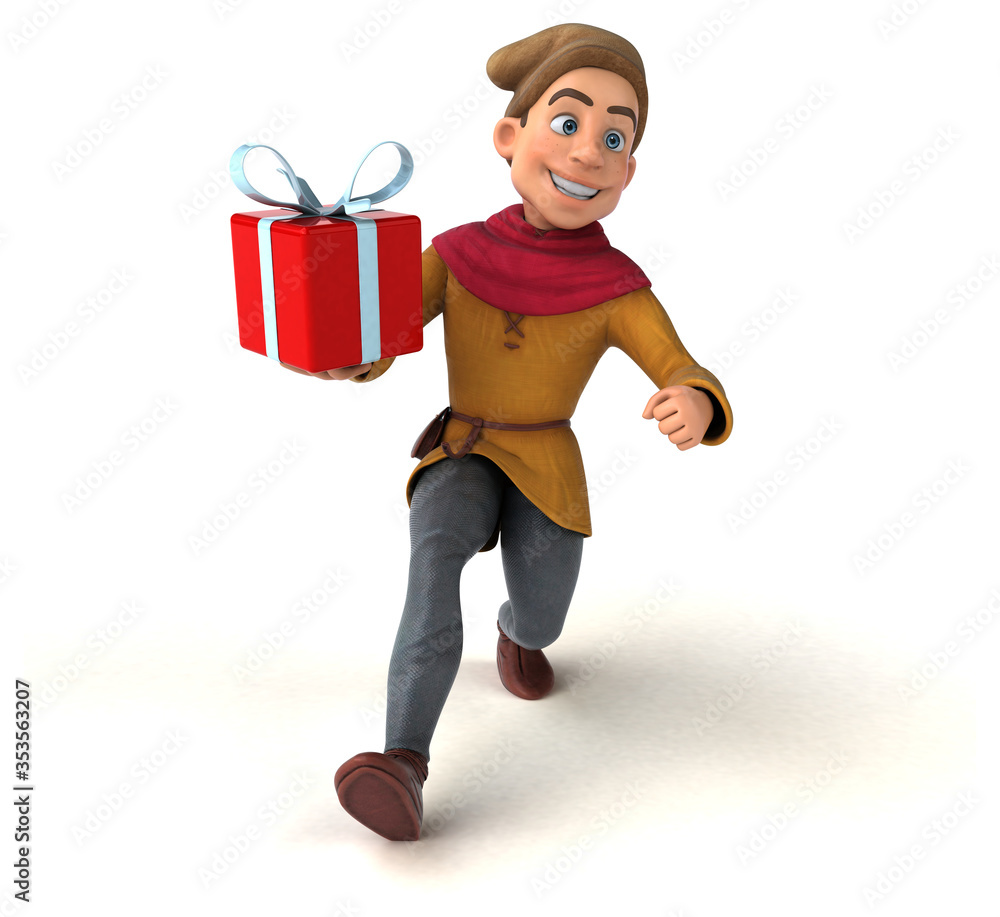 3D Illustration of a medieval historical character 3D Illustration of a medieval historical character
