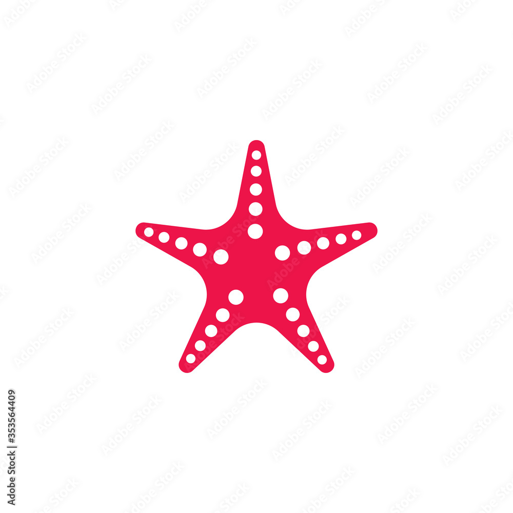 Star Fish Logo Template vector Star Fish Logo Template vector