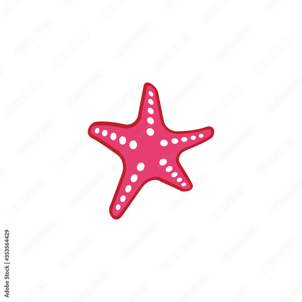 Star Fish Logo Template vector Star Fish Logo Template vector