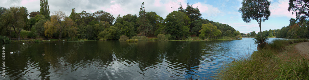 Victoria Lake Reserve in Whanganui,Manawatu-Wanganui Region on North Island of New Zealand
