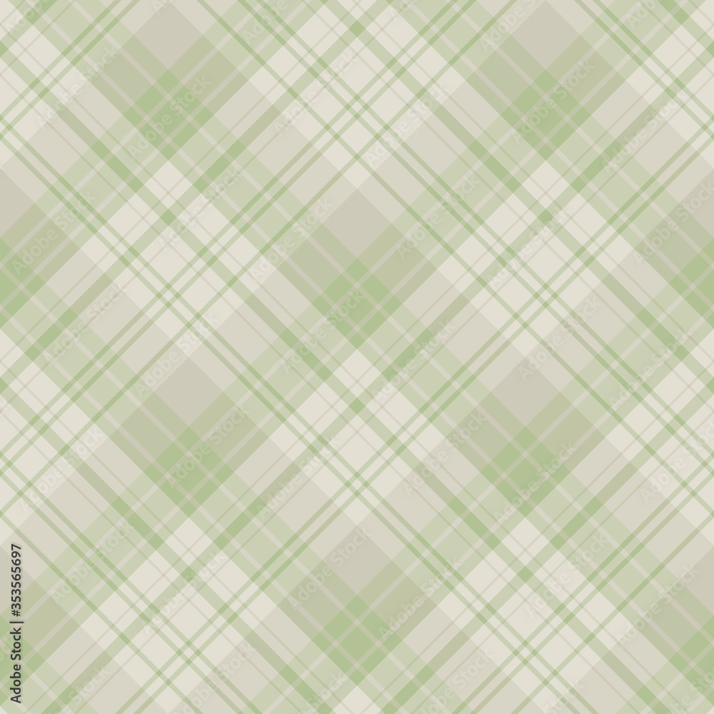 Seamless pattern in light beige and discreet green colors for plaid, fabric, textile, clothes, tablecloth and other things. Vector image. 2 Seamless pattern in light beige and discreet green colors for plaid, fabric, textile, clothes, tablecloth and other things. Vector image. 2