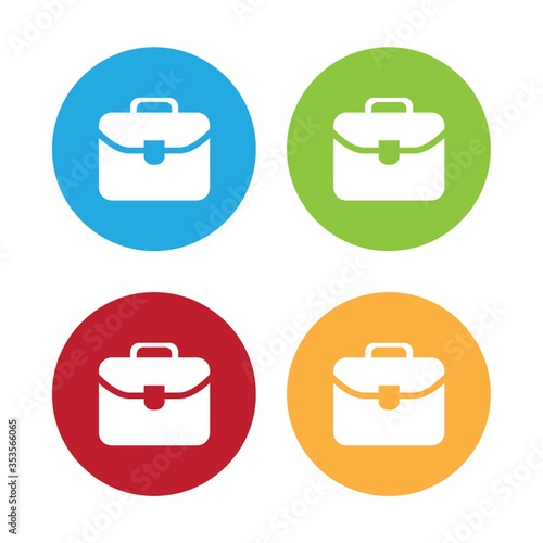 Set of briefcase icons