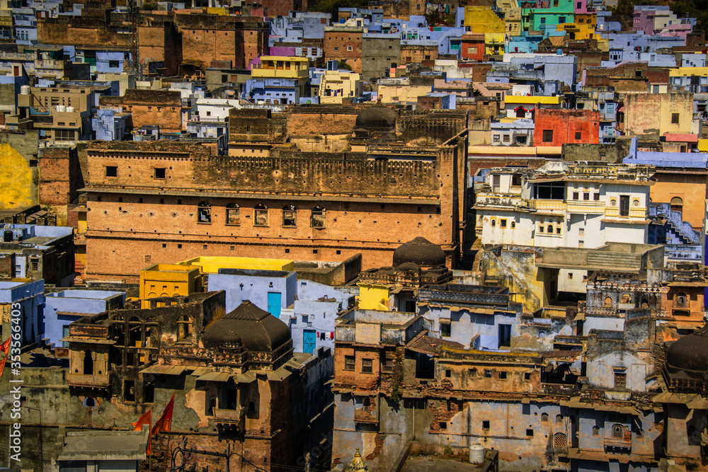 View of Bundi town in India