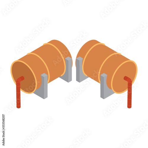 Isometric oil barrel