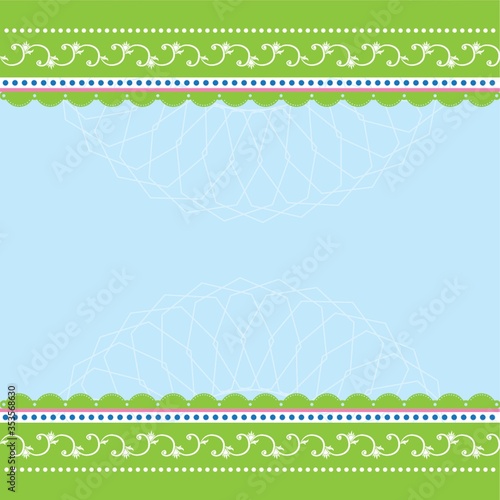 Background with header and footer