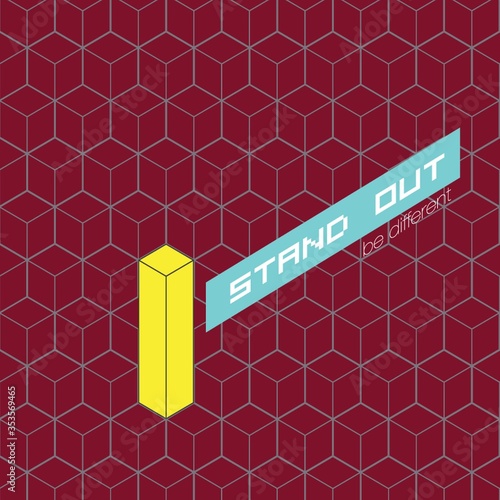 Stand out concept background