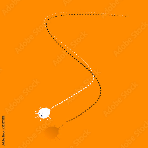 vector illustration covid-19 virus novel coronavirus 2019-nCoV. coronavirus outbreak concept.