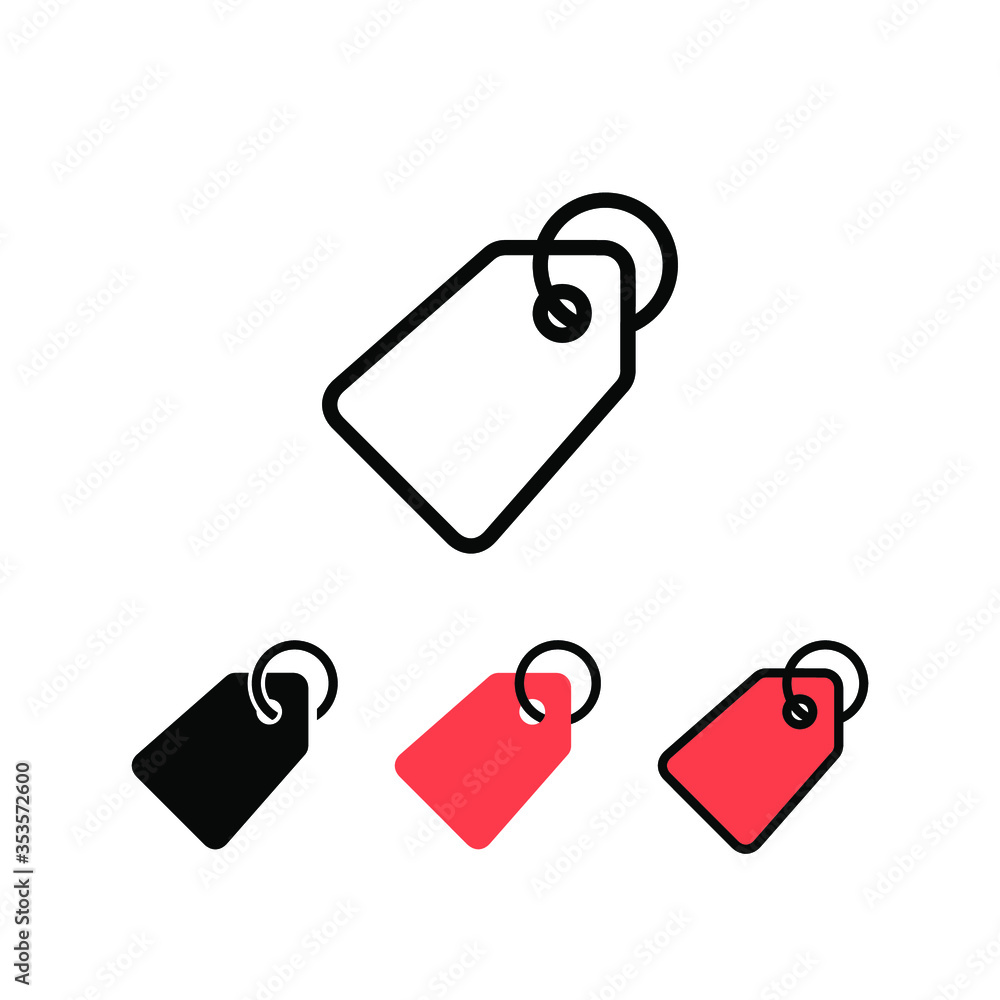Discount label on sale badge. Promotion price label in clothes tag for sale store product in business commerce. ticket code. Price tag icon. Vector illustration. Design on white background. EPS 10 Discount label on sale badge. Promotion price label in clothes tag for sale store product in business commerce. ticket code. Price tag icon. Vector illustration. Design on white background. EPS 10