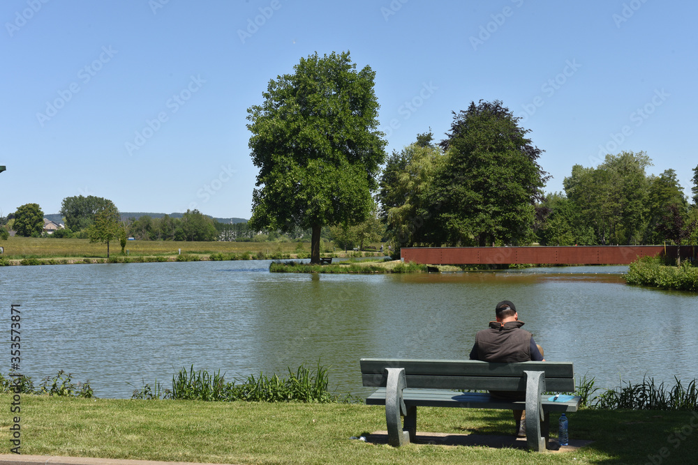 Belgique Wallonie Ardenne Lac Messancy eau Belgique Wallonie Ardenne Lac Messancy eau
