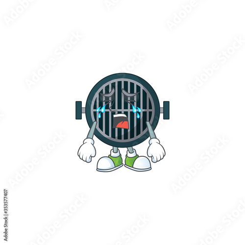 A crying grill cartoon character drawing concept