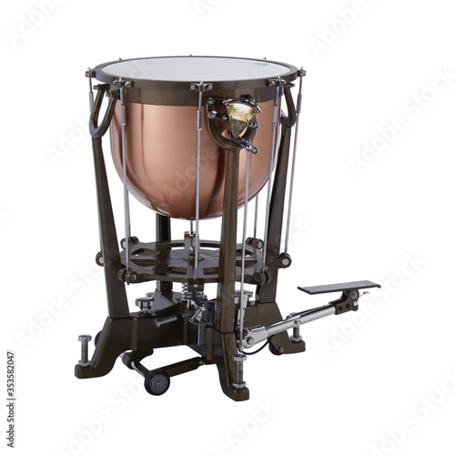 Timpani, Kettledrums, Timps, Percussion Music Instrument Isolated on White background