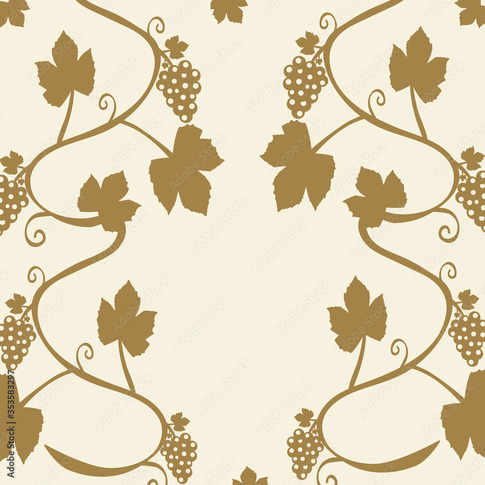 Naklejka premium vector decorative grape vine elements for design