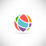 Color Globe. Vector icon
