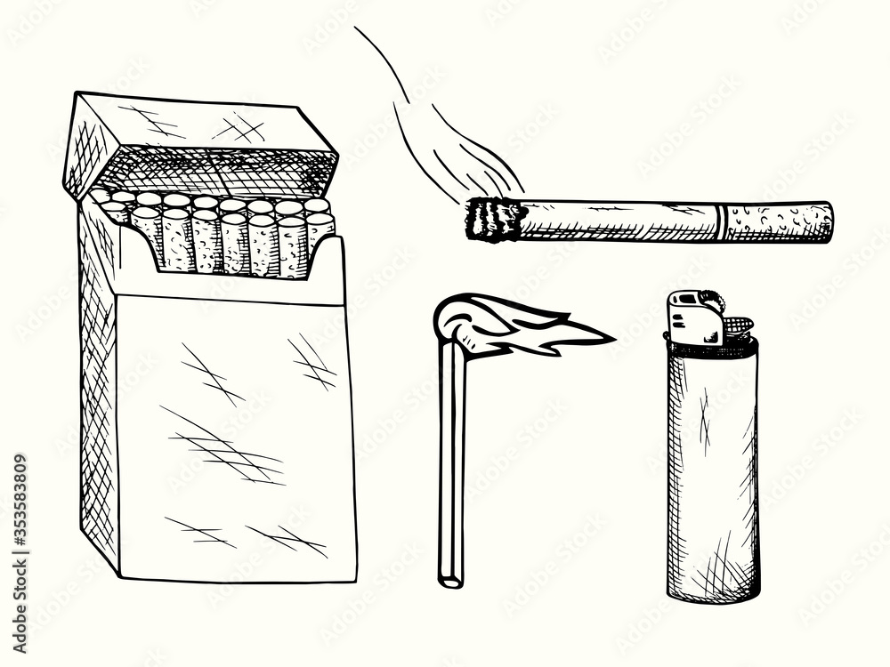 Cigarette Drawing Images  Free Download on Freepik