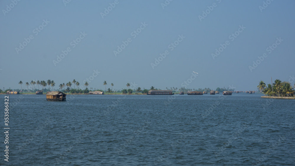 house boats on the backwaters of Alappuzha house boats on the backwaters of Alappuzha