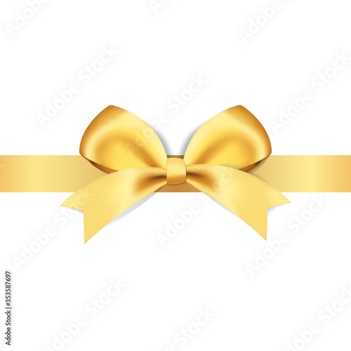 Decorative golden bows