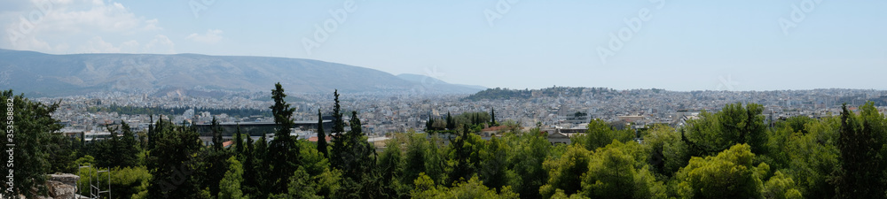 Panoramique Athènes Grèce