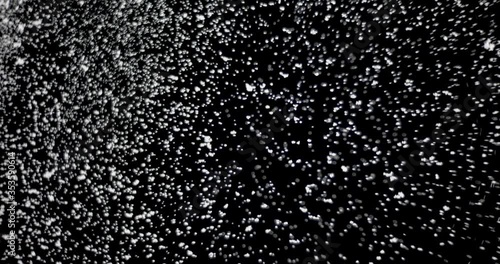 Wallpaper Mural Cloud of shiny snowflakes floating in the air. The shot was taken while the snowflakes were on an isolated black background. Torontodigital.ca