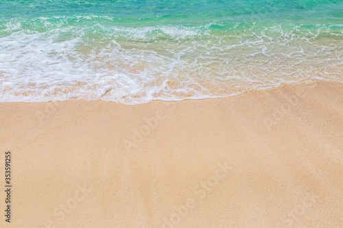 Waves Lapping a Sandy Beach