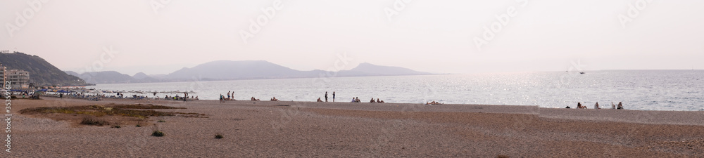 Panoramique Plage Héraklion Grèce Panoramique Plage Héraklion Grèce