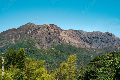 Japan mountain view scene