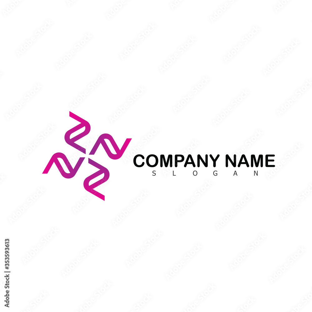 Fototapeta premium Flower Logo Beauty Design Element Icon