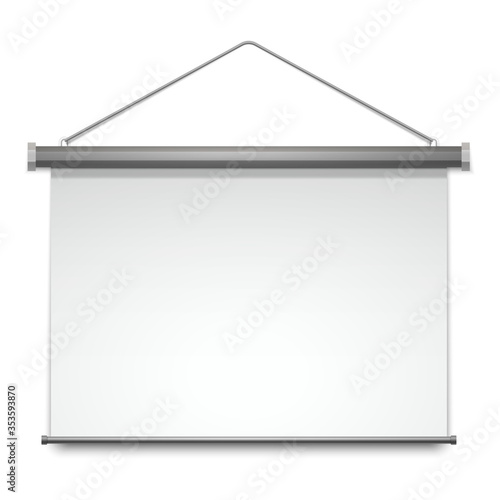 Screen projector, presentation white board display