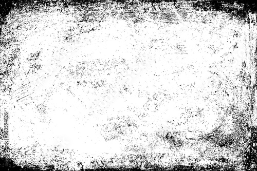 Black white unevennes pattern. Cement wall template. Rough grain texture. Empty background.