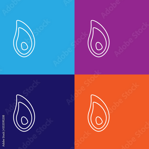 Seafood, mussels icon. Element of asian cuisine illustration. One of the collection icons for websites, web design, mobile app