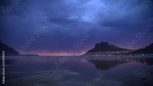 Stormy clouds over Hout Bay,South Africa photo