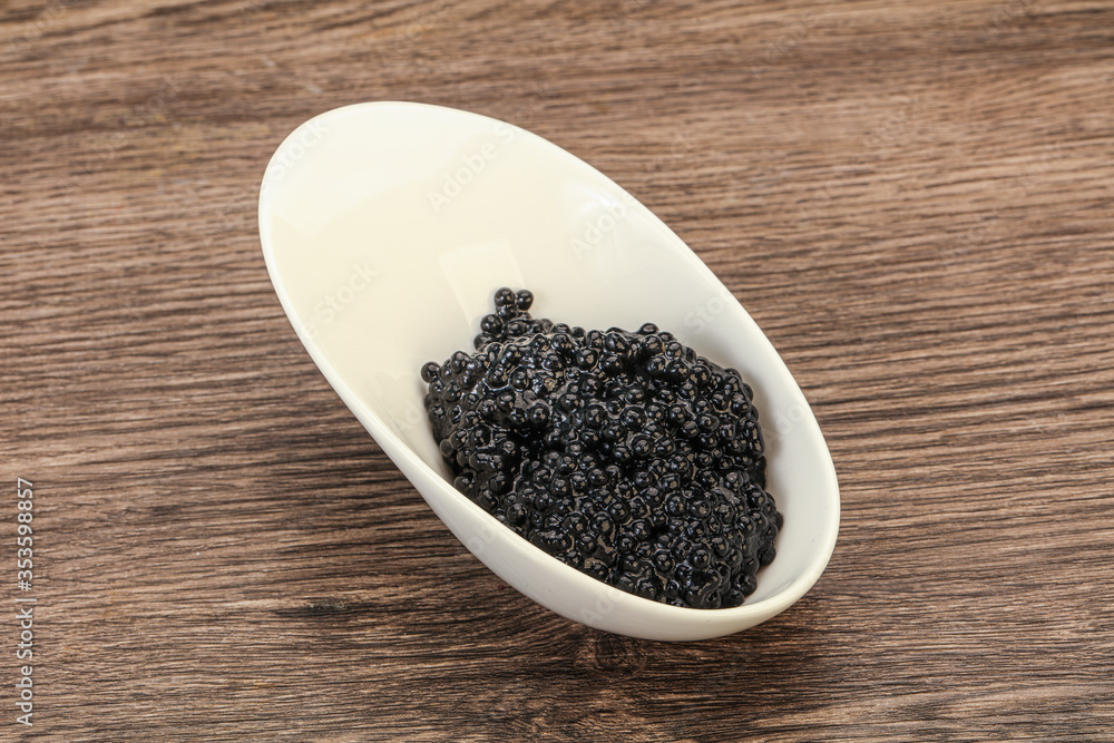 Luxury strugeon fish black caviar