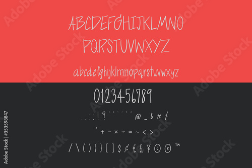 This set is alphabets A-Z, numeral and punctuation that you can use on your logos, social media, print etc.