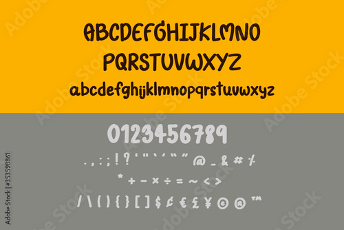 This set is alphabets A-Z, numeral and punctuation that you can use on your logos, social media, print etc.
