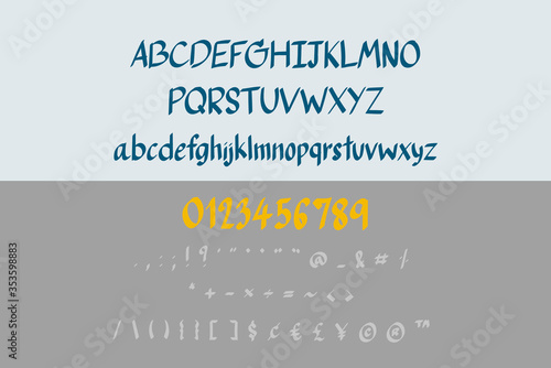 This set is alphabets A-Z, numeral and punctuation that you can use on your logos, social media, print etc.