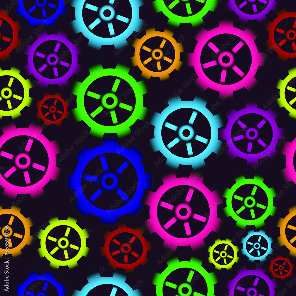 Pattern of gears Pattern of gears