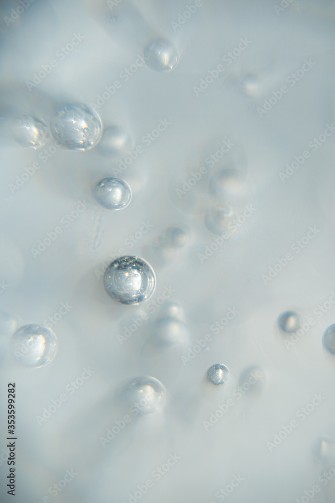 Hand sanitizer blue bubble texture Hand sanitizer blue bubble texture