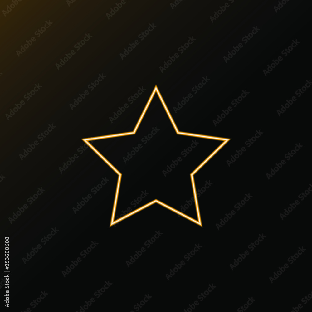 Vector star frame. Shining circle banner. Isolated on black transparent background. Vector illustration Vector star frame. Shining circle banner. Isolated on black transparent background. Vector illustration