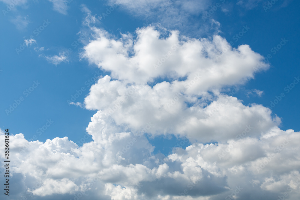 may blue sky with fluffy cumulus rain clouds may blue sky with fluffy cumulus rain clouds