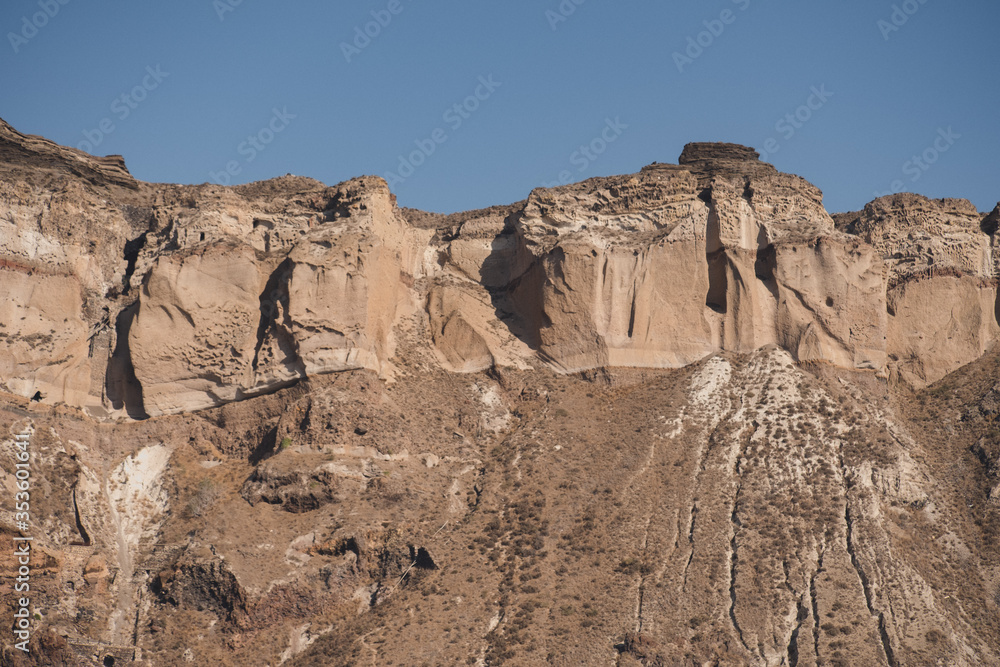 Fototapeta premium Roche Santorini Grèce