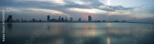 Panormic view of Bahrain skyline during sunset © Dr Ajay Kumar Singh