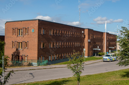 The local Police House in Kiruna, Lapland, Sweden.